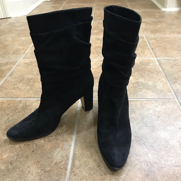Manolo Blahnik Shoes - Auth. MANOLO BLAHNIK Slouch Suede Ankle Booties